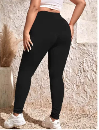 PlusFit High-Waist Stretch Leggings