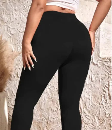 PlusFit High-Waist Stretch Leggings